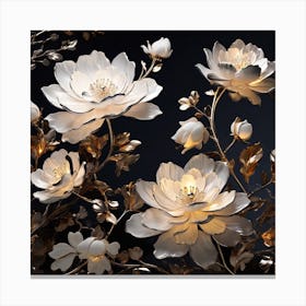 White Peony Canvas Print