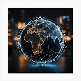 Globe In The City Canvas Print