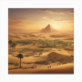 Egyptian Desert Canvas Print