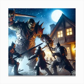 Knights Of The Night Canvas Print