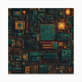 Electronic Circuits Canvas Print