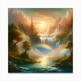 Mythical Waterfall 4 Canvas Print