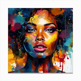 Afro-American Woman 3 Canvas Print