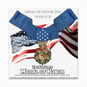 Medal Of Honor Day Canvas Print