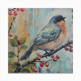 Bird On A Branch 5 Canvas Print