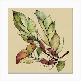 The Art of Fall: Vibrant leaves on display Canvas Print