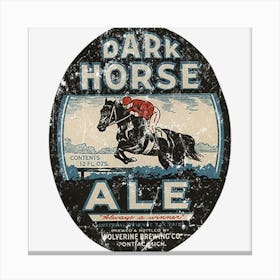 Dark Horse Ale Canvas Print