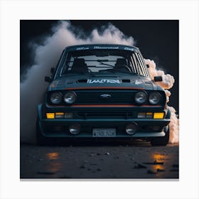 Ford Escort smoke Canvas Print