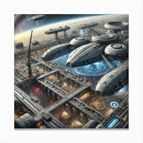 Stellar Forge Shipyards Converted Canvas Print