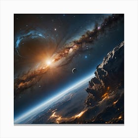 Earth From Space Canvas Print