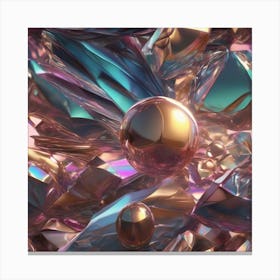 Chrome sphere Canvas Print