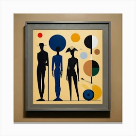 Bauhaus Minimal Painting Canvas Print