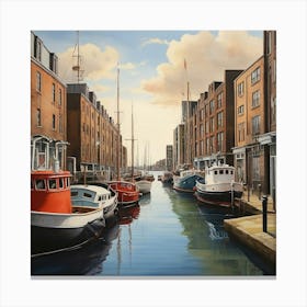 St Johns Dock Art Print Art Print 1 Canvas Print