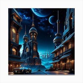 Futuristic City 1 Canvas Print