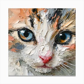 Cat Painting Canvas Print