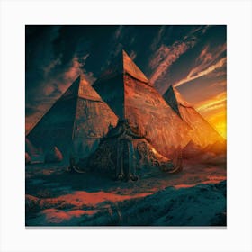 Pyramids Of Giza 2 Canvas Print