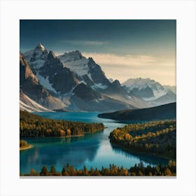 Sunrise In The Mountains 2 Canvas Print