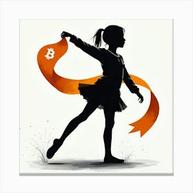 Bitcoin Girl 2 Canvas Print