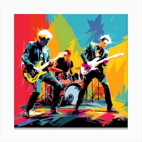 Pop Art style Rock Band Canvas Print