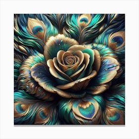 Peacock Feathers Canvas Print