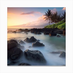 Sunset At Maui Canvas Print