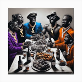 'The Dinner Party' 2 Canvas Print