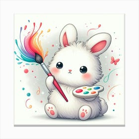 Illustration rabbit 2 Canvas Print