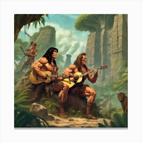 Man Cave Collection: Jungle Music 1 Canvas Print