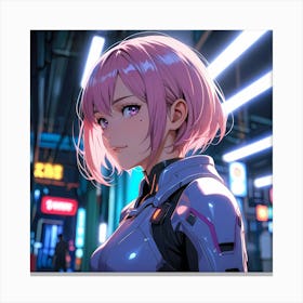 Synthetic Sakura Canvas Print