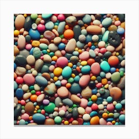 Colorful Pebbles Canvas Print