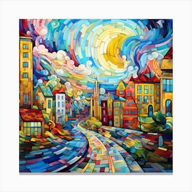 Cityscape Painting Canvas Print