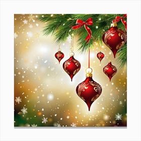 Christmas Ornaments 108 Canvas Print
