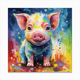 Zodiac Signs - Pig Canvas Print