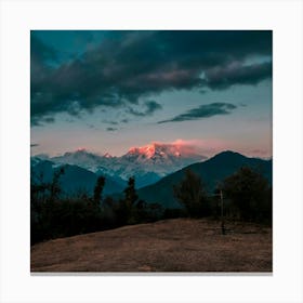 Sunrise Over The Mountains Canvas Print