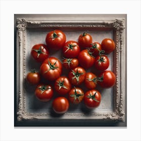Tomatoes In A Frame 15 Canvas Print