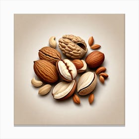 Nuts As A Logo (35) Canvas Print