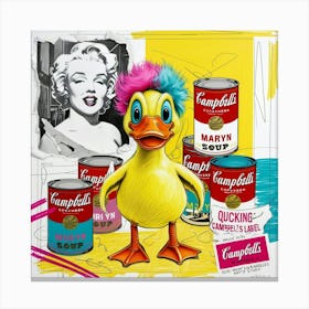 Marilyn Monroe Duck Canvas Print