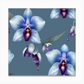 Blue Orchids 4 Canvas Print