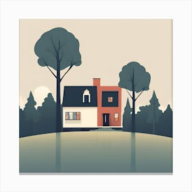 House In The Woods Canvas Print