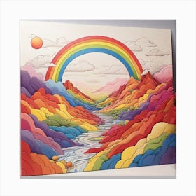 Rainbow In The Sky 3 Canvas Print