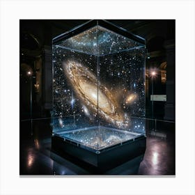 Galaxy In A Glass Case Canvas Print