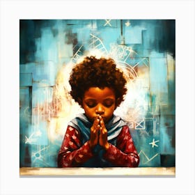 Bless Our Hearts - Bedtime Prayer Canvas Print
