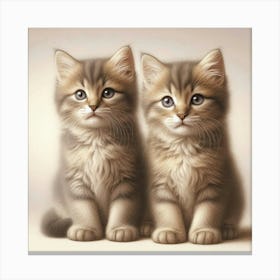 Two Kittens 2 Canvas Print