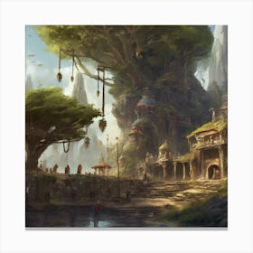 Fantasy City 79 Canvas Print