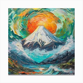 Sunrise Over Mount Fuji Canvas Print