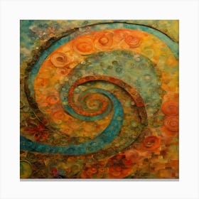 Spiral Painting Canvas Print