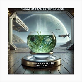 Seaweed Salted Fish Infusion Scifi Canvas Print