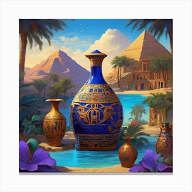 Egyptian Vase 3 Canvas Print