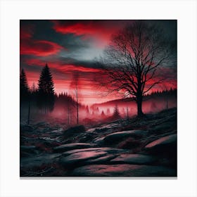 Spooky Forest Canvas Print