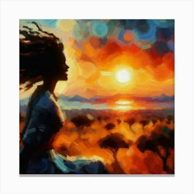 Sunset Painting Canvas Print